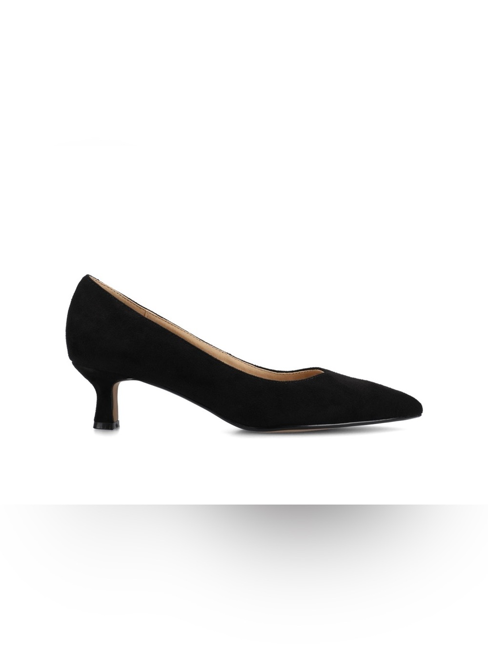 Trotters Kiera Suede Kitten Heel Pumps Black Women’s size 10.5 Narrow